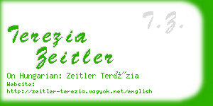 terezia zeitler business card